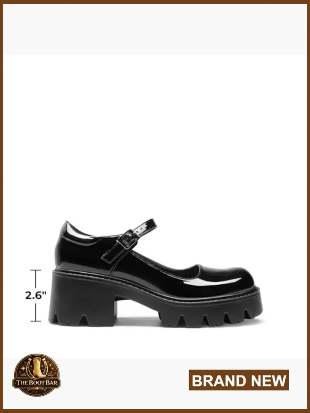 Chunky Platform Mary Jane Pumps - 2.6 inch Heel, Round Toe, Ankle Strap